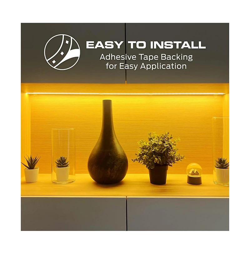 Monster Cable 10-Ft Ir Remote Controlled Rgb-ic Led Indoor Light Strip with Sound Reactive Microphone