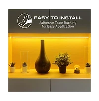 Monster Cable 10-Ft Ir Remote Controlled Rgb-ic Led Indoor Light Strip with Sound Reactive Microphone