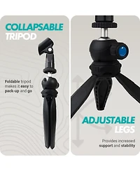 Movo Hmt-2 Tabletop Tripod Microphone Stand for Movo Wmx-hm and Rode Interview Go