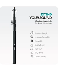 Movo Cmp-17C Professional 9.8' Aluminum Boom Pole for Shotgun Microphones with Internal Xlr Cable