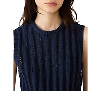 Steve Madden Women's Embree Collared Sweater Vest