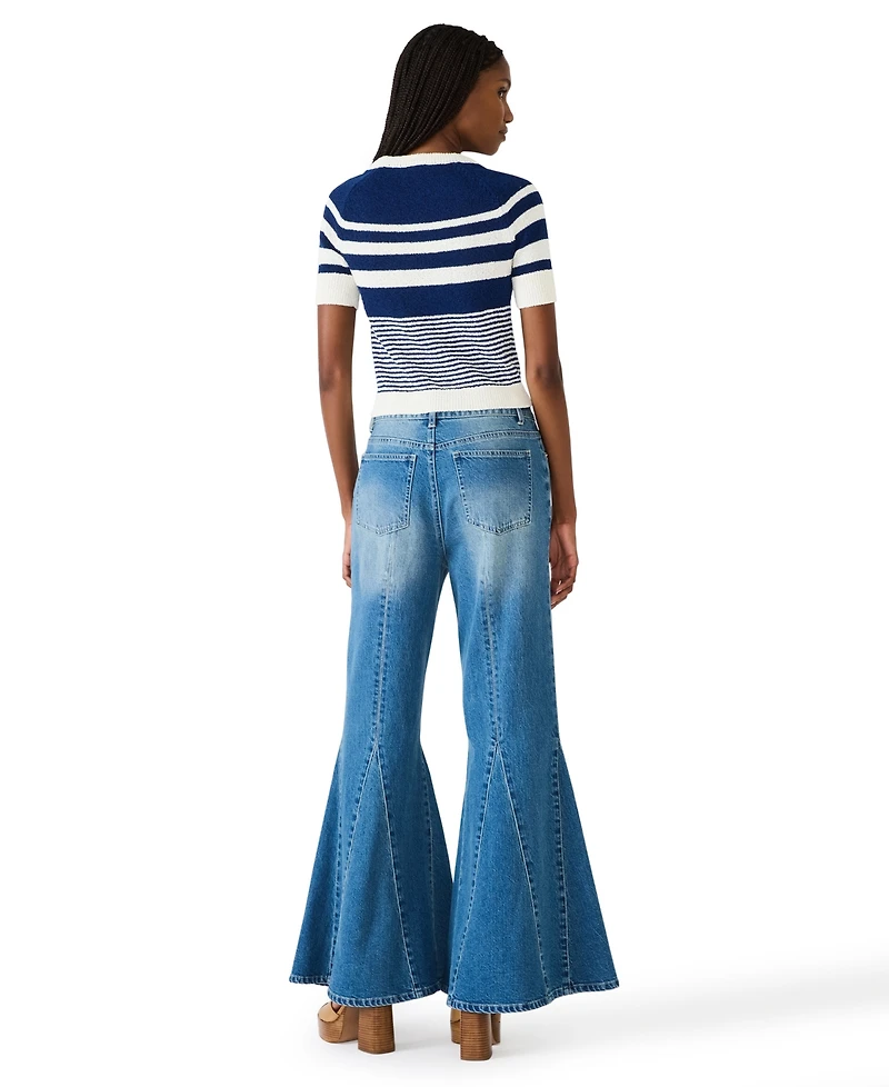 Steve Madden Women's Stacia Wide Leg Jeans