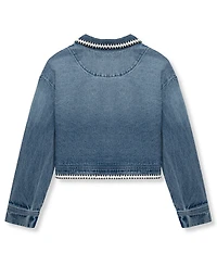 H by Habitual Girls' 7-16 Open Front Denim Jacket