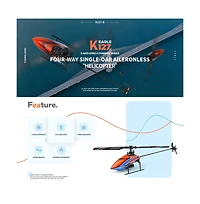 Bruce & Shark 2.4G 4-Channel Rc Helicopter with Auto-Hover & 6-Axis Gyro, Beginner Friendly Design