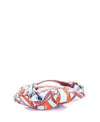 Pre-Owned HERMES Balusoie Bag Printed Silk and Leather