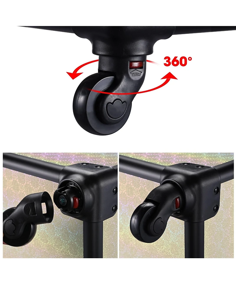 Byootique 2-Piece Makeup Train Case Cosmetic Organizer Kit Pure ForgetMeNot