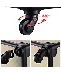 Byootique 2-Piece Makeup Train Case Cosmetic Organizer Kit Pure ForgetMeNot