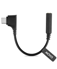 Movo Ucma-3 Female 3.5mm Trrs to Usb-c Right Angle Mic. Cable