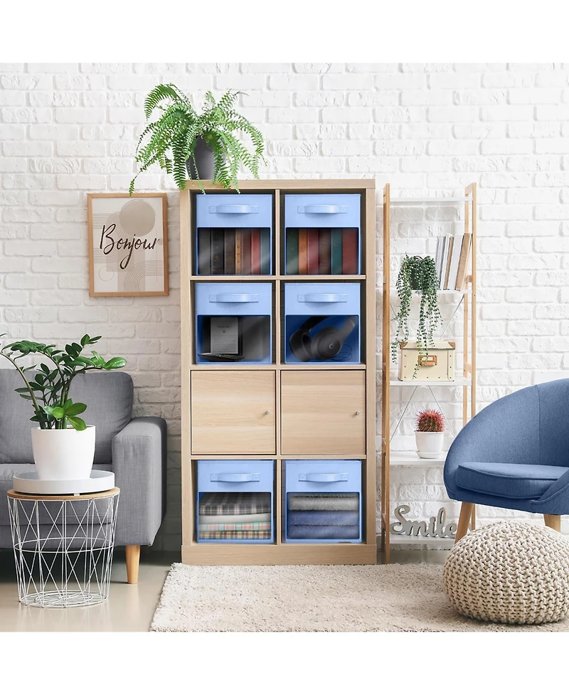 Sorbus 11 Inch Storage Bins with Clear Window