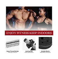 Yaheetech Workout Body Building Training Home Dumbbell Set