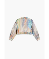 Desigual Girls Girls's Tie-dye denim jacket