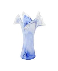 Vietri Onda 8 oz. Glass Twisted Flower Vase