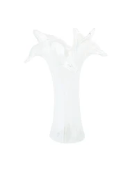 Vietri Onda 8 oz. Glass Twisted Flower Vase