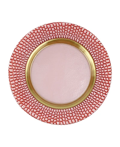 Vietri Pelli Glass Round Charger Plate