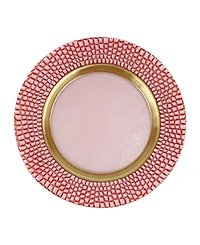 Vietri Pelli Glass Round Charger Plate