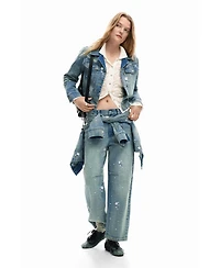 Desigual Women's Embroidered jeans