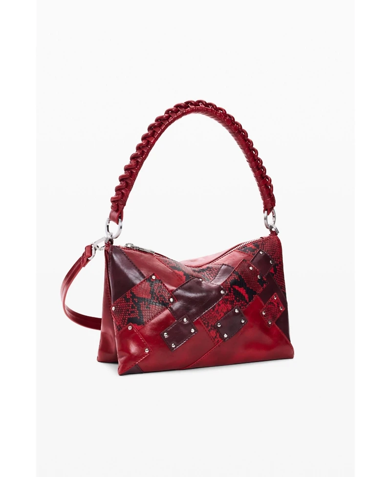 Desigual Women's Medium square snake bag