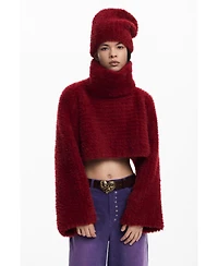 Desigual Women's Pack Crop Sweater And Hat