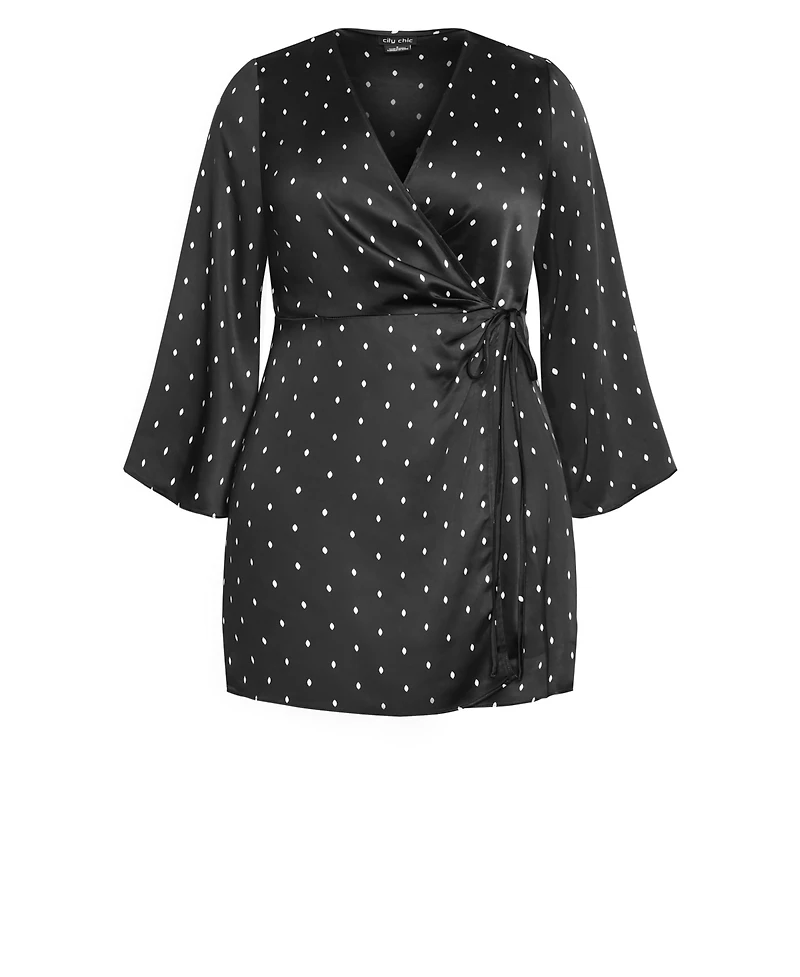 City Chic Women's Amara Print Dress