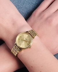 Olivia Burton Women's Westbourne Gold Tone Stainless Steel Bracelet Watch, 30mm