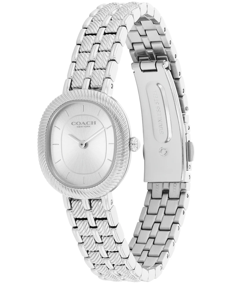 Coach Women's Harlow Silver Tone Stainless Steel Bracelet Watch, 23.8mm