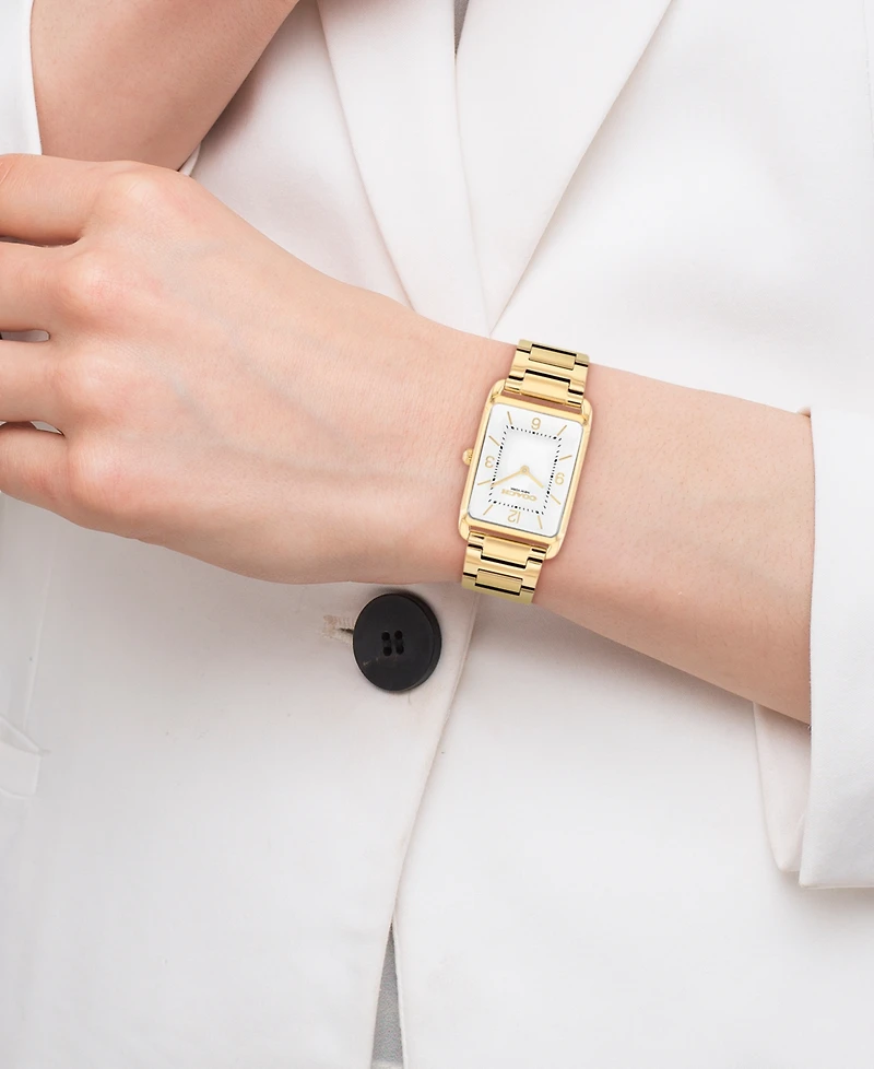 Coach Unisex Elliot Gold Tone Stainless Steel Bracelet Watch, 32x26mm