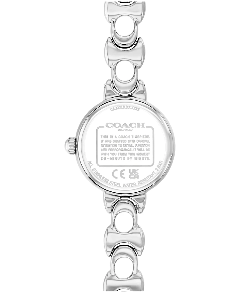 Coach Women's Iris Silver Tone Stainless Steel Bracelet Watch, 22.5mm