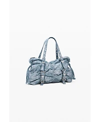 Desigual Women's Medium denim bag with gathers