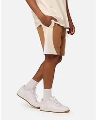 Carre Men's C Star Panelled Shorts Tobacco