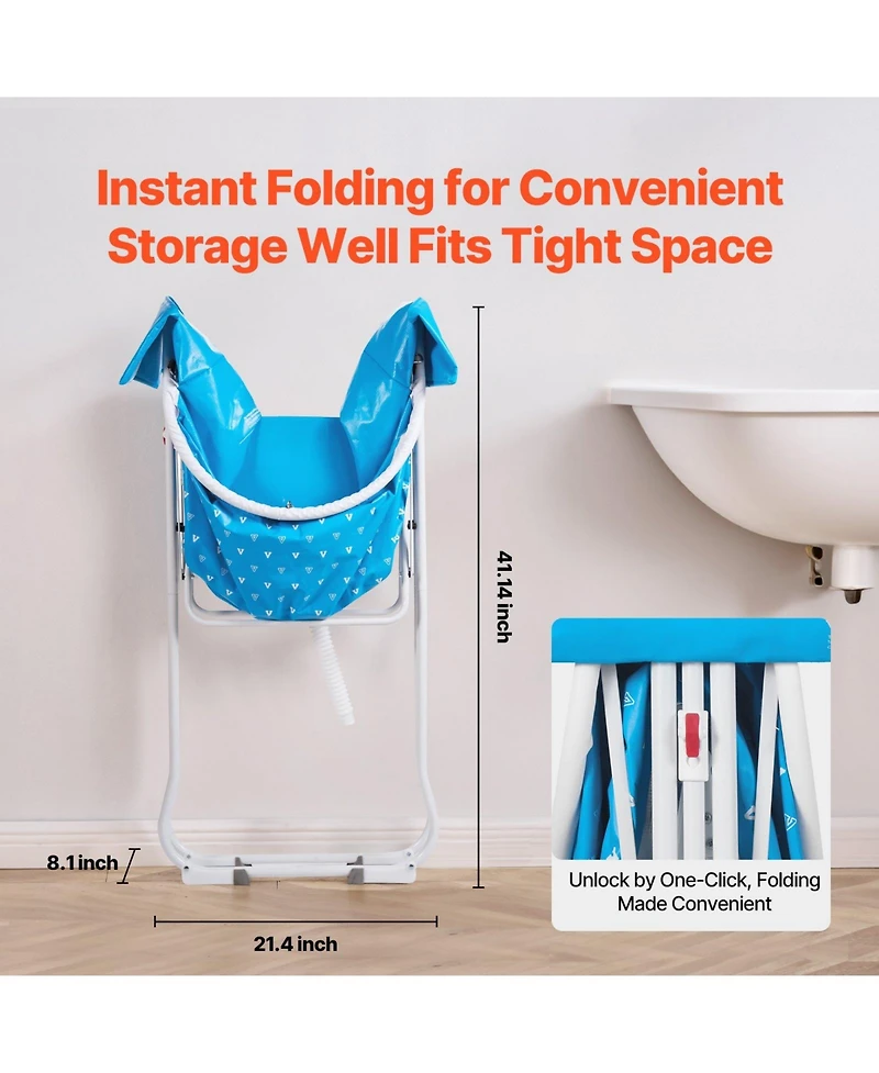 Cozito Portable Foldable Elevated Pet Bathtub