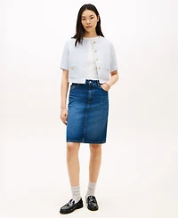 Tommy Hilfiger Women's Crewneck Tweed Lady Jacket