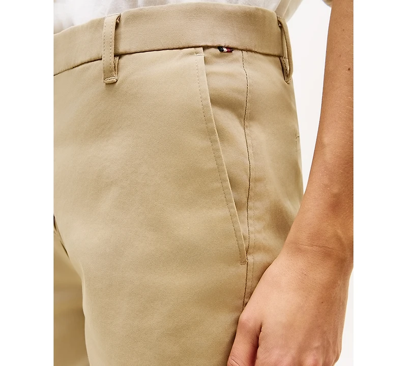 Tommy Hilfiger Women's Twill Slim Straight Shorts