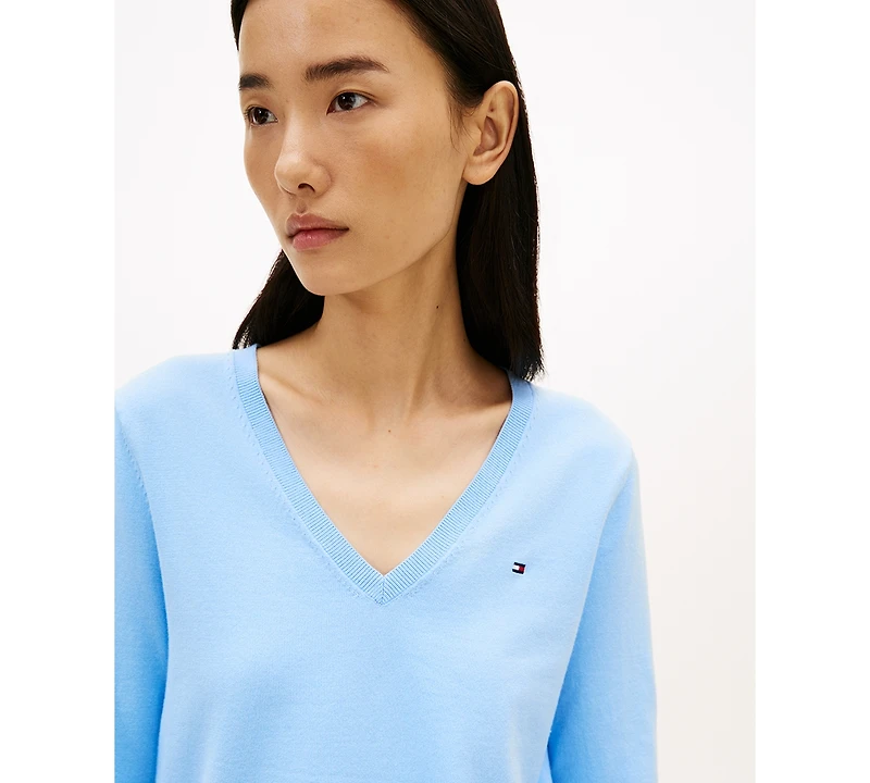 Tommy Hilfiger Women's V-Neck Knit Sweater