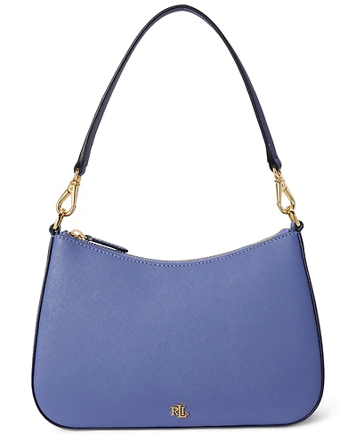 Lauren Ralph Lauren Danni Small Crosshatch Leather Slim Shoulder Bag