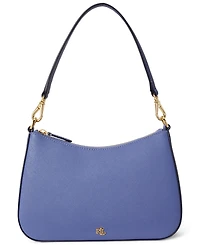 Lauren Ralph Lauren Danni Small Crosshatch Leather Slim Shoulder Bag