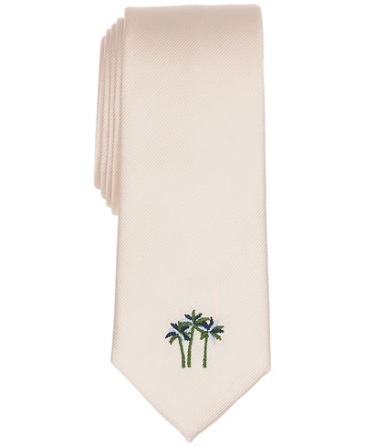 Bar Iii Men's Palm Print Solid Tie, Macy's Exclusive