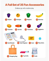 Hongge Wooden Puppet Theater and Reversible Play Store with Curtain