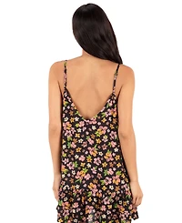 Hurley Women's Hibiscus Dream V-Neck Mini Swim Dress