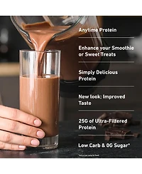 Isopure Low Carb 100% Pure Whey Isolate Protein Powder, Dutch Chocolate, 25g Protein, 14 Servings Tub