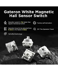 Lofree RT80 Rapid Trigger Hall Effect Magnetic Gaming Keyboard, 8K Polling Rate,75% Layout,Bt/2.4GHz/Wired,Rgb Backlit,Hot Swap,Actuation Wireless