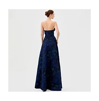 Bariano Women's Zafiya Strapless Ball Gown