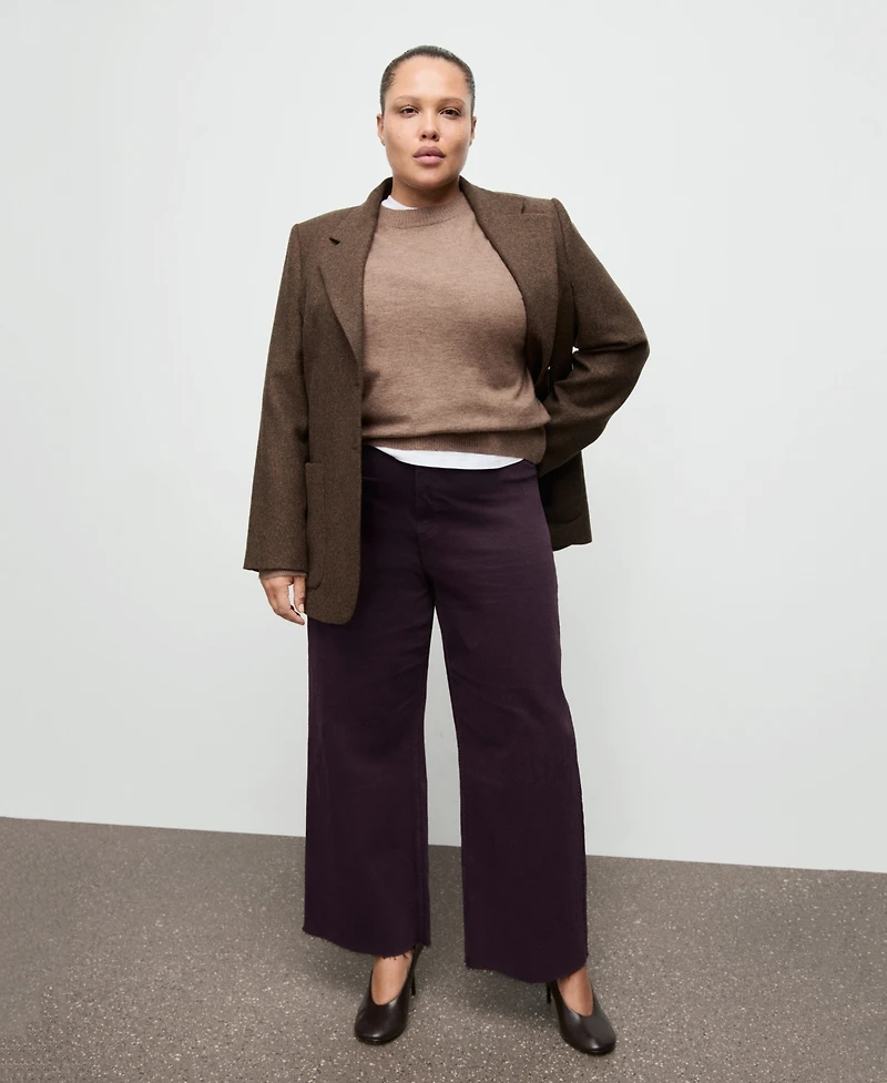 Mango Women's Catherin Culotte High-Rise Jeans