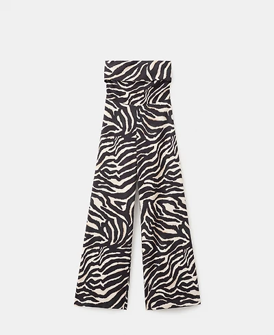 Mango Women's Printed Strapless Jumpsuit