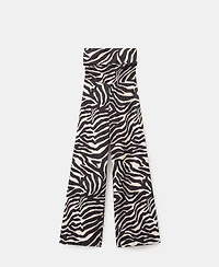 Mango Women's Printed Strapless Jumpsuit