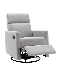 Boyel Living Modern Upholstered Nursery Chair Rocker Plush Seating Glider Swivel Recliner Chair
