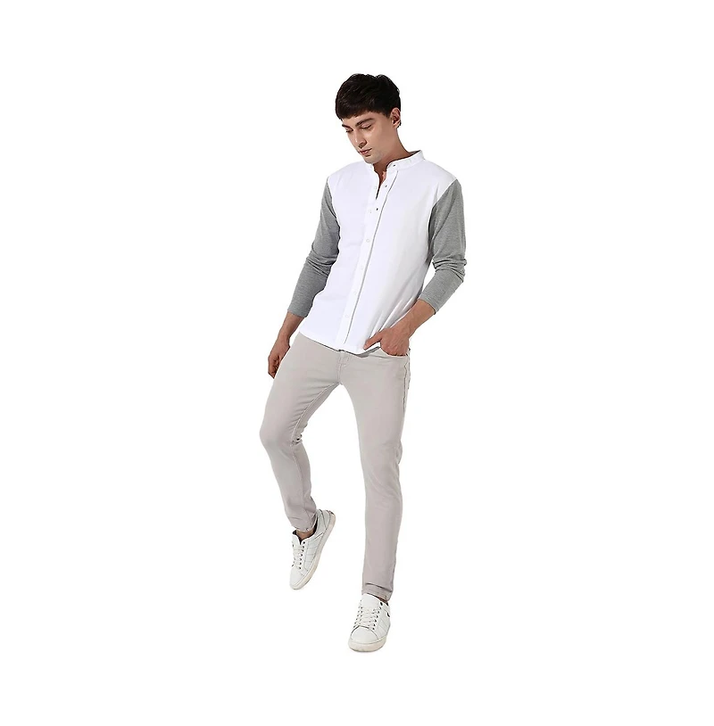 Campus Sutra Men's Colourblocked Regular Fit Shirt