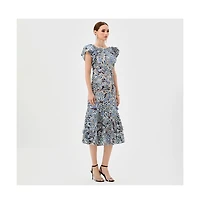 Bariano Women's Peri Flutter Sleeve Midi Dresses