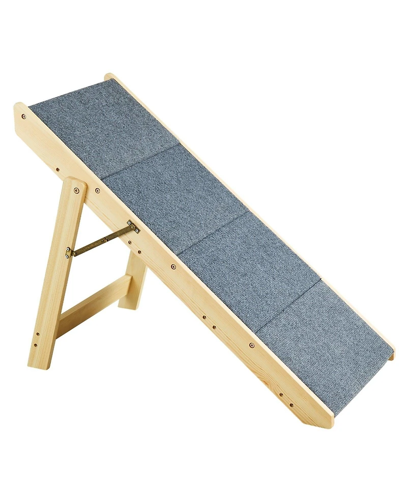 Cozito Convertible 4-Step Wooden Pet Stairs & Ramp, Holds up to 150 lbs.