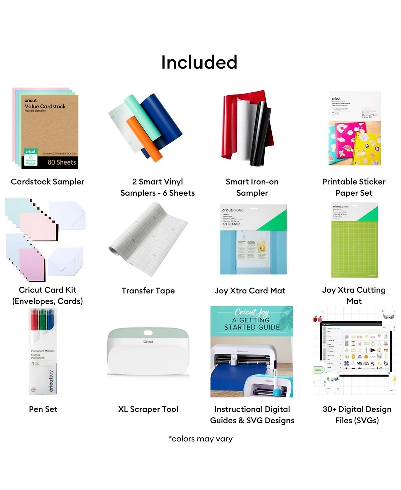 Cricut Ultimate All-in-One Materials & Accessories Bundle for Cricut Joy Xtra Machines