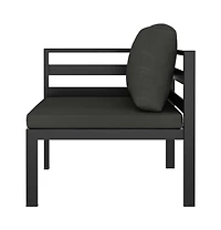 vidaXL 11 Piece Patio Lounge Set with Cushions Aluminum Anthracite